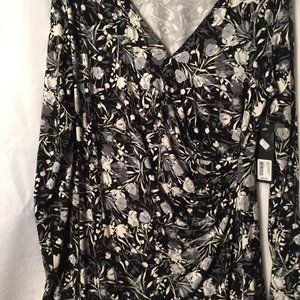 GNW Size L Black and White Dress NWT